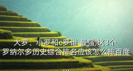 大羅、小羅和c羅誰 最強,這3個 羅納爾多歷史綜合排名應(yīng)該怎么排百度...