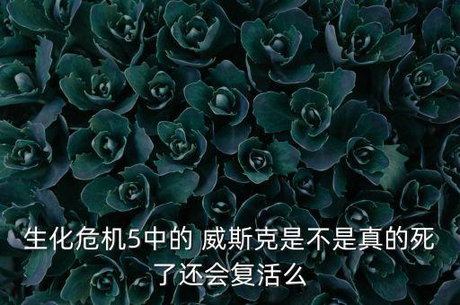 生化危機5中的 威斯克是不是真的死了還會復(fù)活么