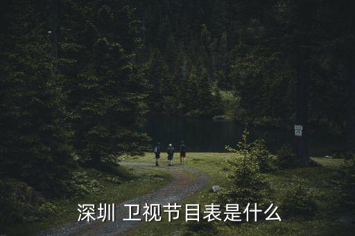  深圳 衛(wèi)視節(jié)目表是什么