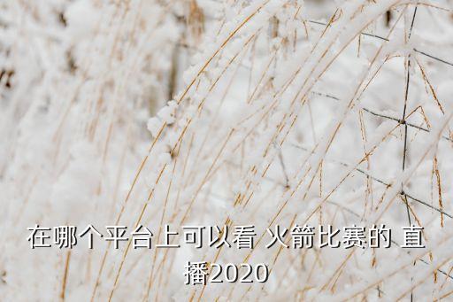 在哪個(gè)平臺(tái)上可以看 火箭比賽的 直播2020