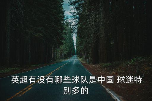 英超哪個隊球迷多,阿森納在中國球迷最多