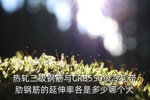 熱軋三級鋼筋與CRB550級冷軋帶肋鋼筋的延伸率各是多少哪個大