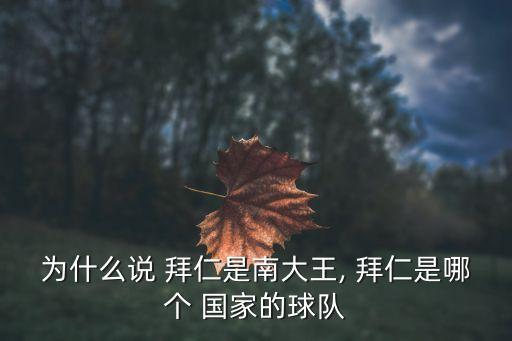 拜仁比達(dá)爾哪個國家的,慕尼黑的球隊(duì)成為歐洲足球新星