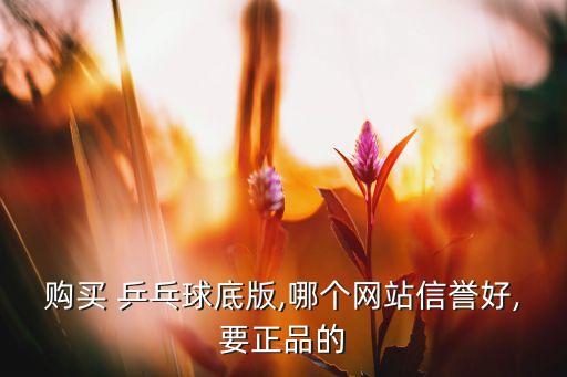 購買 乒乓球底版,哪個網(wǎng)站信譽好,要正品的