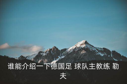 勒夫在哪個球隊,德國足協(xié)主席勒夫宣布卸任因自己的意愿