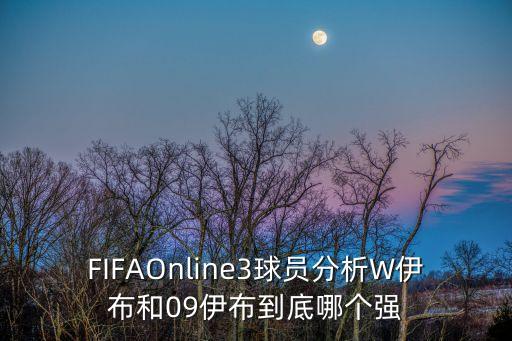 FIFAOnline3球員分析W伊布和09伊布到底哪個強