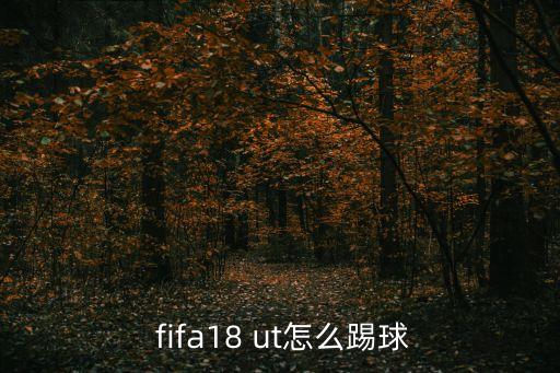  fifa18 ut怎么踢球