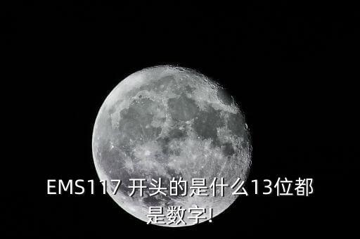 EMS117 開頭的是什么13位都是數(shù)字!