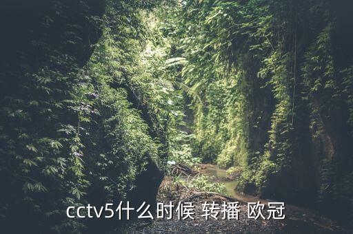 cctv5什么時(shí)候 轉(zhuǎn)播 歐冠