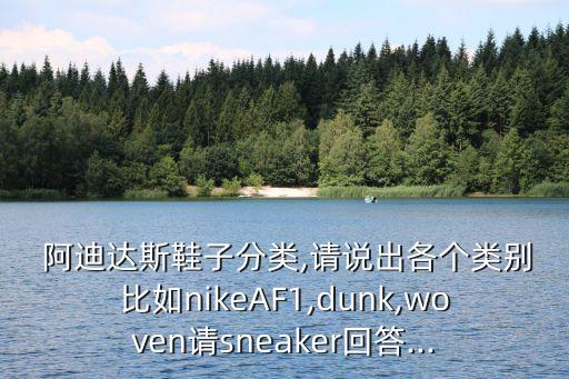  阿迪達(dá)斯鞋子分類,請(qǐng)說出各個(gè)類別比如nikeAF1,dunk,woven請(qǐng)sneaker回答...