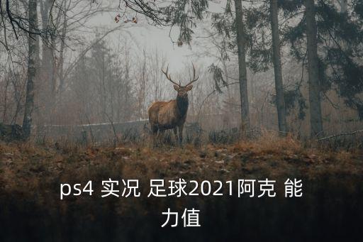 ps4 實(shí)況 足球2021阿克 能力值