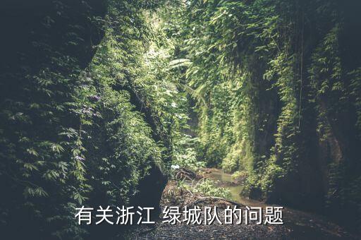 有關(guān)浙江 綠城隊(duì)的問(wèn)題