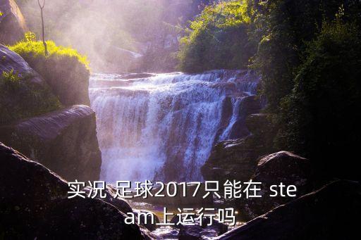  實況 足球2017只能在 steam上運行嗎