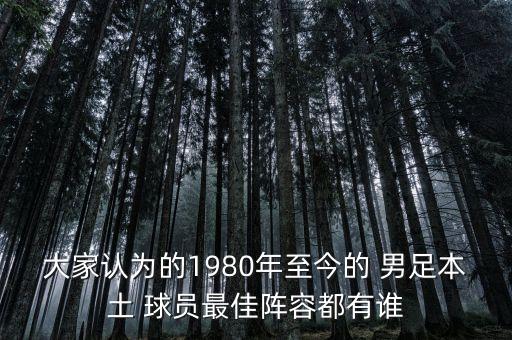 大家認(rèn)為的1980年至今的 男足本土 球員最佳陣容都有誰