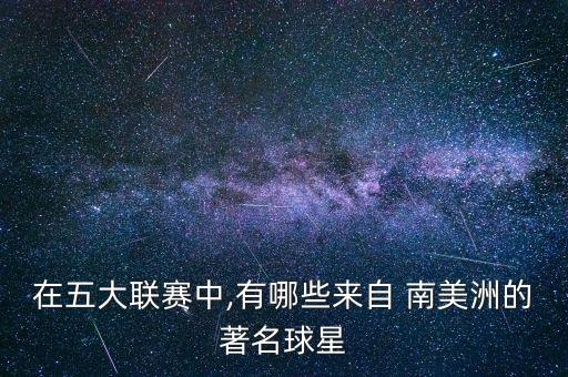 在五大聯(lián)賽中,有哪些來自 南美洲的著名球星