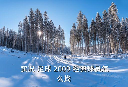 實況足球2009經典球隊