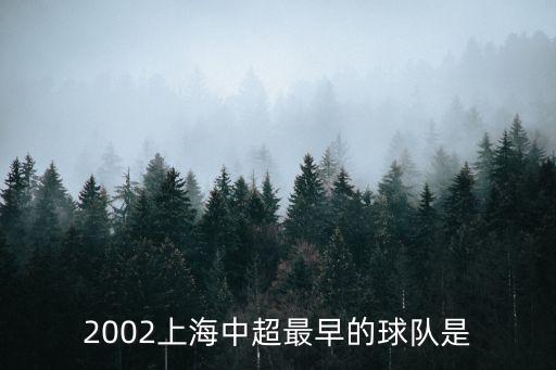 2002上海中超最早的球隊是