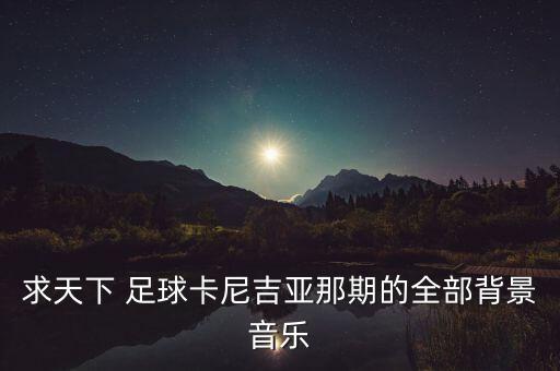 求天下 足球卡尼吉亞那期的全部背景音樂