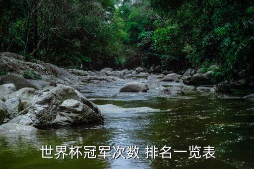  世界杯冠軍次數(shù) 排名一覽表