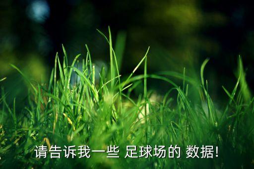 請(qǐng)告訴我一些 足球場(chǎng)的 數(shù)據(jù)!