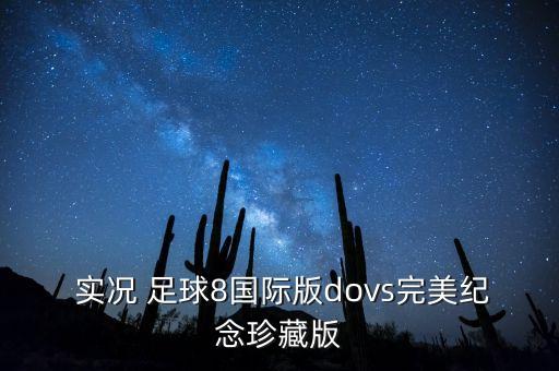  實況 足球8國際版dovs完美紀念珍藏版