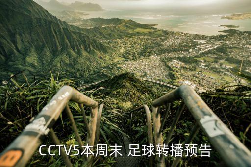 CCTV5本周末 足球轉播預告