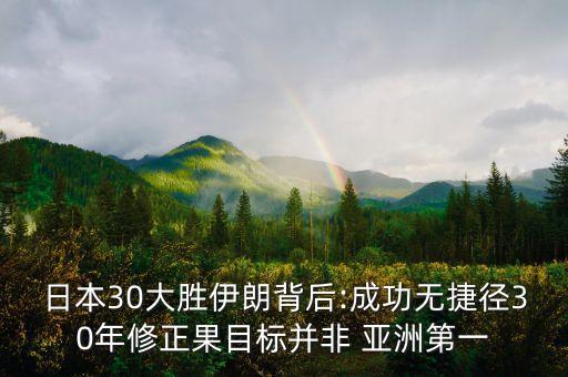 日本30大勝伊朗背后:成功無(wú)捷徑30年修正果目標(biāo)并非 亞洲第一