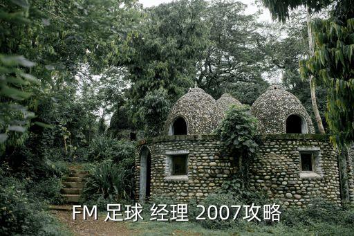 FM 足球 經(jīng)理 2007攻略