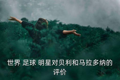 世界 足球 明星對貝利和馬拉多納的評價