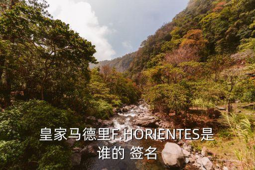 皇家馬德里F.HORIENTES是誰(shuí)的 簽名