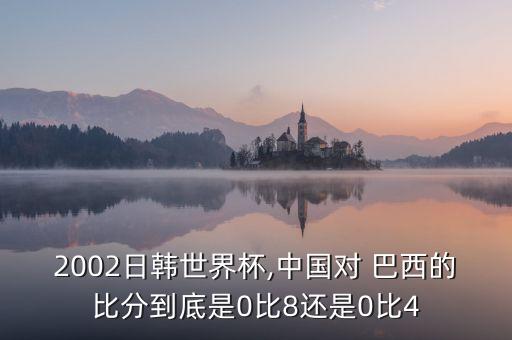 2002日韓世界杯,中國(guó)對(duì) 巴西的比分到底是0比8還是0比4