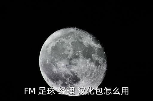 FM 足球 經(jīng)理 漢化包怎么用