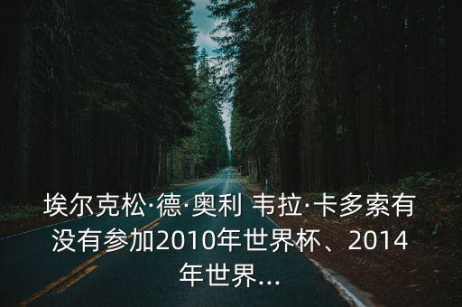 埃爾克松·德·奧利 韋拉·卡多索有沒有參加2010年世界杯、2014年世界...