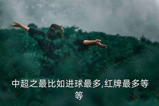  中超之最比如進(jìn)球最多,紅牌最多等等