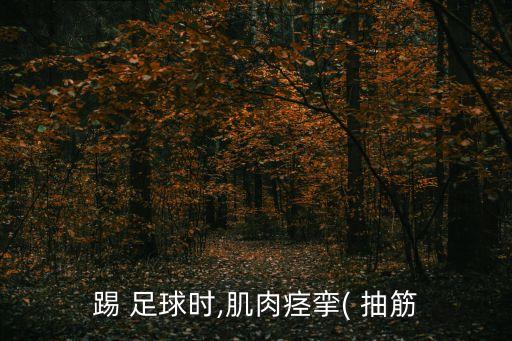 足球抽筋視頻,足球運(yùn)動(dòng)員為什么會(huì)抽筋