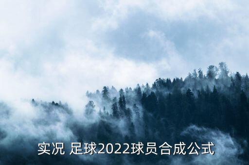  實況 足球2022球員合成公式