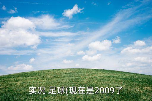 實況 足球(現(xiàn)在是2009了