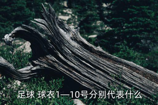  足球 球衣1—10號(hào)分別代表什么