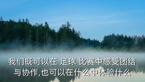 我們既可以在 足球 比賽中感受團(tuán)結(jié)與協(xié)作,也可以在什么中體驗(yàn)什么