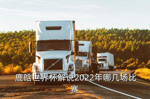  鹿晗世界杯解說2022年哪幾場(chǎng)比賽