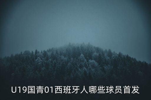 U19國青01西班牙人哪些球員首發(fā)